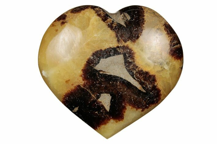 Polished Septarian Heart - Madagascar #205197